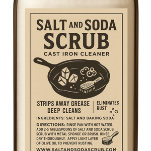 Salt and Soda Scrub - Cast Iron Cleaner - 2.5LB