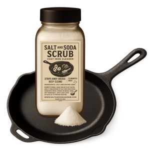 Salt and Soda Scrub - Cast Iron Cleaner - 2.5LB